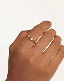 PDPAOLA 18K Gold Plated Silver Ring/ AN01-898-16