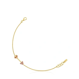 TOUS Серебряный браслет с 18K позолотой/ 1004561500
