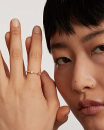 PDPAOLA 18K Gold Plated Silver Ring/ AN01-652-12