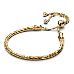 PANDORA Moments 14K Gold Plated Silver Bracelet/ 563580C01-2