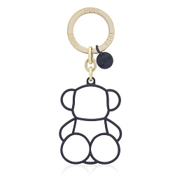 ZIN.LAT,KEYCHAIN SILHOU BOLD BEAR NAVY
