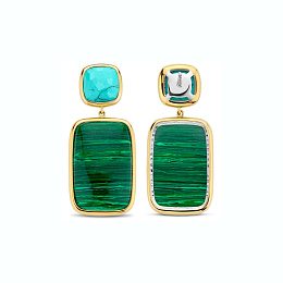 Ti Sento 14K Gold Plated Silver Earring/ 7876MA