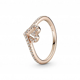 PANDORA Rose 14K Վարդագույն ոսկու պատվածքով Արծաթյա Մատանի/ 189302C01-56