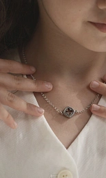 Silver Necklace "Khach" / CD040