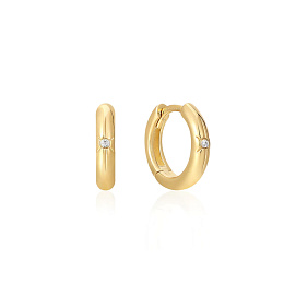 Ania Haie 14K Ոսկեպատ Արծաթյա Ականջօղ/ E048-02G