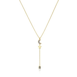 TOUS 18K Gold plated Silver Necklace/ 018442500