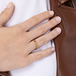 Кольцо TOUS из серебра с 18K позолотой/211455511