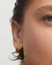 PDPAOLA 18K Gold Plated Silver Earring/ AR01-B90-U