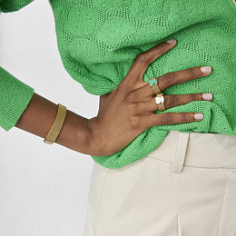 TOUS Չժանգոտվող պողպատից Մատանի 18K Ոսկեպատ/013105570