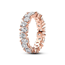 PANDORA Timeless серебряное кольцо с покрытием 14К розового золота/ 183021C01-56