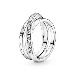 PANDORA Signature серебряное кольцо/ 199057C01-56