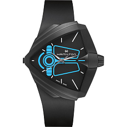 Ventura XXL Bright Dune - Black PVD - Black rubber strap 