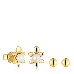 TOUS 18K Gold Plated Silver Earring/ 1004281300