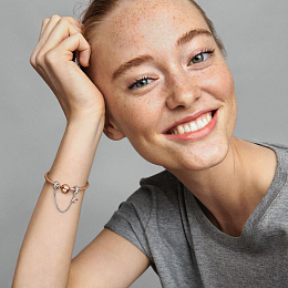 PANDORA Moments 14K Վարդագույն ոսկու պատվածքով Արծաթյա Չարմ/ 789541C01-05