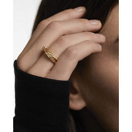 PDPAOLA 18K Gold Plated Silver Ring/ AN01-A10-12