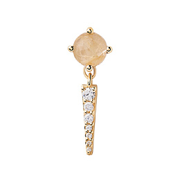 PDPAOLA 18K Gold Plated Silver Single Earring/ PG01-719-U