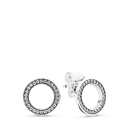PANDORA Moments серебряные серьги/ 290585CZ