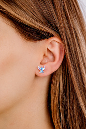 Disney Children's Silver Earring/ ES00088SL