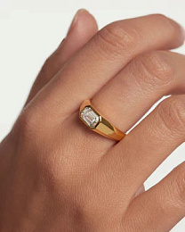 PDPAOLA 18K Gold Plated Silver Ring/ AN01-985-18