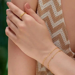 Ania Haie 14K Gold Plated Ring/R074-02G-58