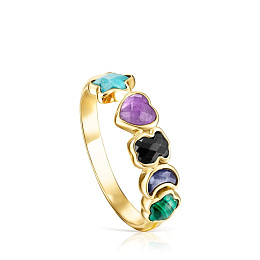 Кольцо TOUS из серебра с 18K позолотой/918595500