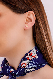 Ania Haie 14KПозолоченные Серебряные Серьги/ E028-02G-W