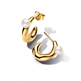 PANDORA Essence 14K Gold Plated Silver Earring/ 263261C01