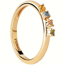 PDPAOLA 18K Gold Plated Silver Ring/ AN01-C10-12