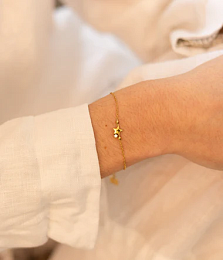 Zag Bijoux 24K Gold Plated Stainless Steel Surgical Bracelet/ SBS23138-00WHT
