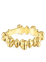 TOUS 18K Gold Plated Silver Ring/ 1004342512