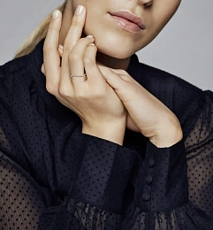 PANDORA Rose 14K Վարդագույն ոսկու պատվածքով Արծաթյա Մատանի/ 186316CZ-52