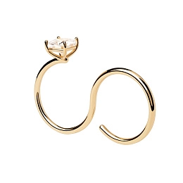PDPAOLA 18K Gold Plated Silver Ring/ AN01-A27-18