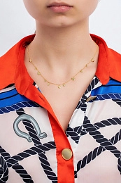 Ania Haie 14K Ոսկեպատ Արծաթյա Վզնոց/ N005-01G