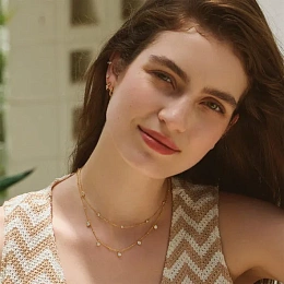 Ania Haie 14K Ոսկեպատ Արծաթյա Վզնոց/ N074-02G