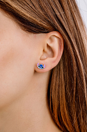 Disney Children's Silver Earring/ ES00097SRHL