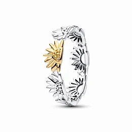 Pandora Moments Серебряное кольцо с покрытием 14К золота/ 164702C00-58