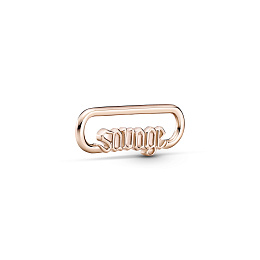 PANDORA Me 14K Rose Gold Plated Silver Bracelet Connector/ 789659C00