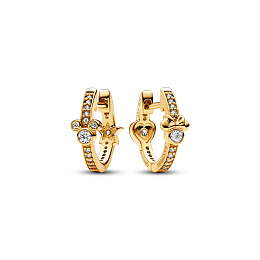 PANDORA Disney серебряные серьги с покрытием 14К золота/ 262959C01