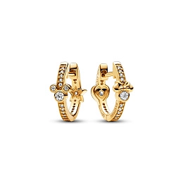 PANDORA Disney 14K Ոսկեպատ Արծաթյա Ականջօղ/ 262959C01