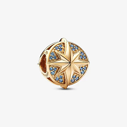PANDORA Marvel 14K Gold Plated Silver Charm/ 762744C01