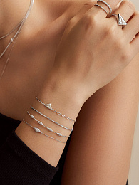 Ania Haie 14K Gold Plated Silver Bracelet/ B061-04H