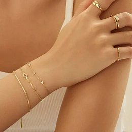Ania Haie 14K Gold Plated Silver Bracelet/ B059-02G