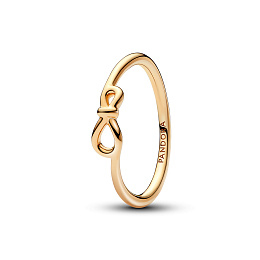 PANDORA Moments 14K Gold Plated Silver Ring/ 168898C00-56