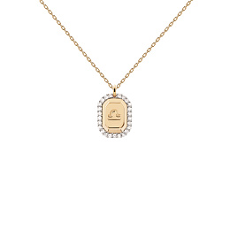 PDPAOLA 18K Gold Plated Silver Necklace / Libra / CO01-574-U