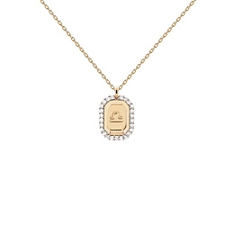 PDPAOLA 18K Ոսկեպատ Արծաթյա Վզնոց / Կշեռք / CO01-574-U