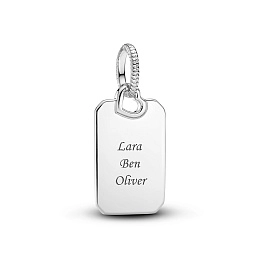 PANDORA Moments Silver Pendant/ 398611C00