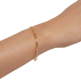 PDPAOLA 18K Gold Plated Silver Bracelet/ PU01-406-U